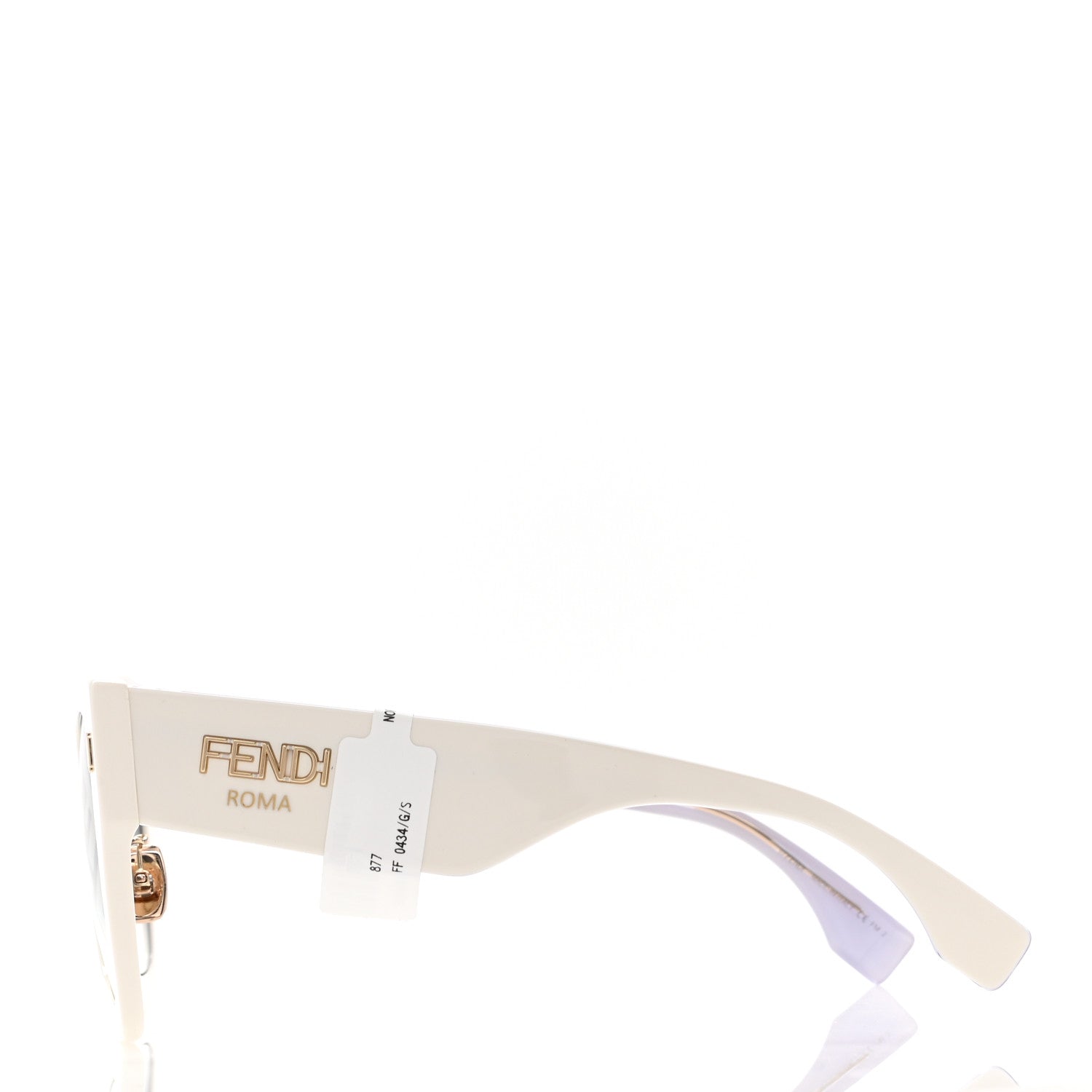 Fendi Acetate FF Sunglasses FF 0434/G/S White Gold 3 of 7