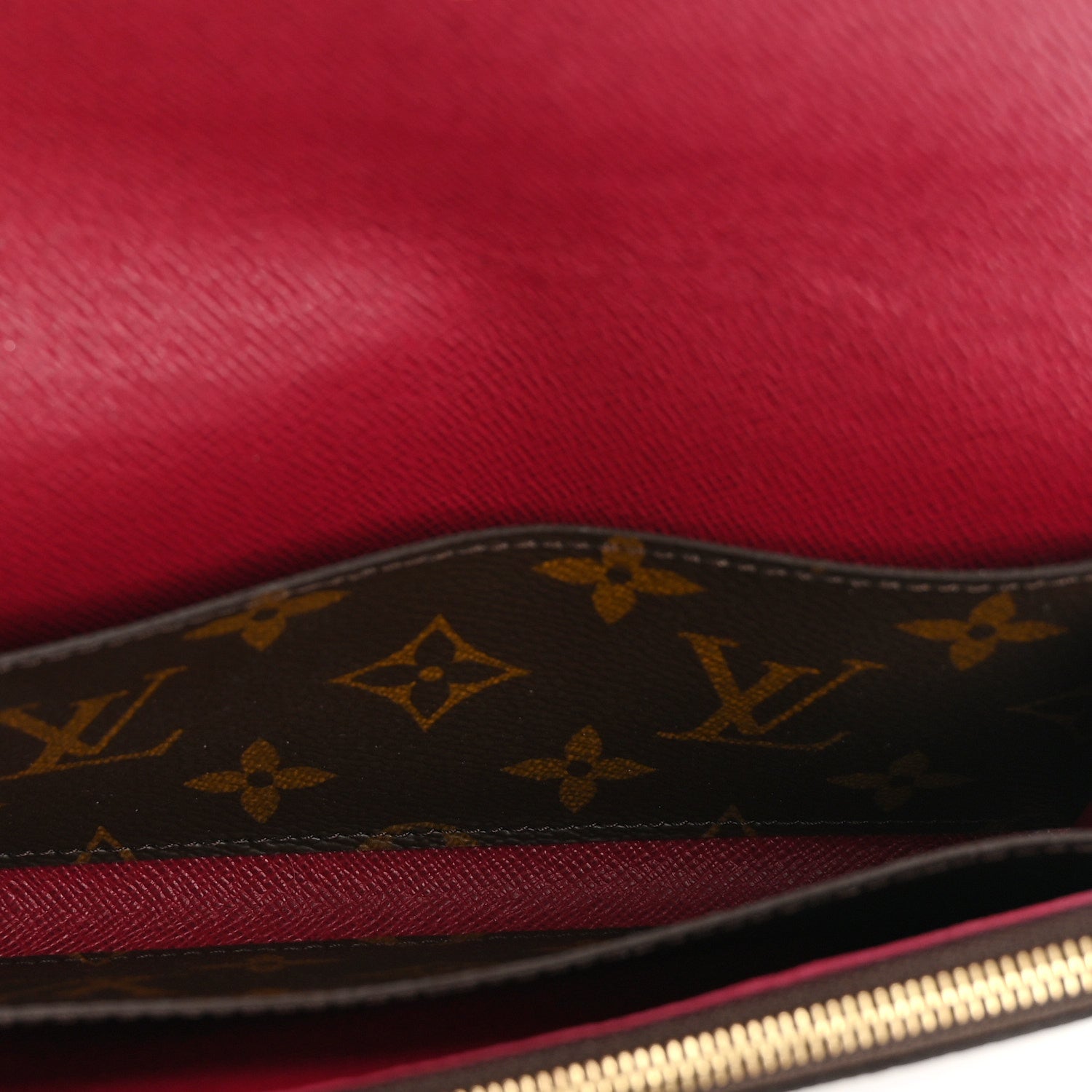 Louis Vuitton Monogram Emilie Wallet Fuchsia 5 of 6
