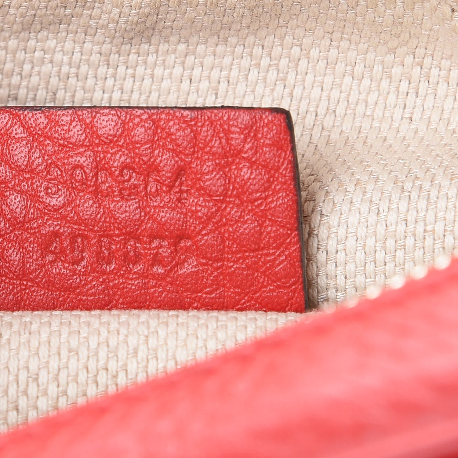 Gucci Pebbled Calfskin Small Soho Disco Bag Tabasco Red 7 of 10