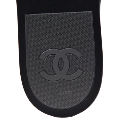 Chanel Velvet Womens CC Sneakers 40 Black 8 of 9