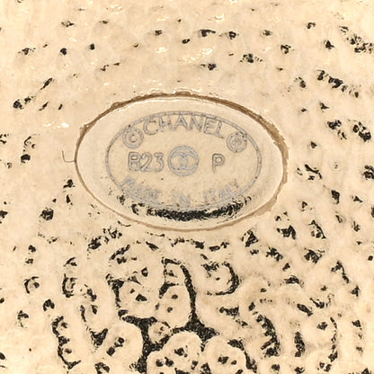 Chanel Crystal Enamel CC Brooch Gold Pink 4 of 5