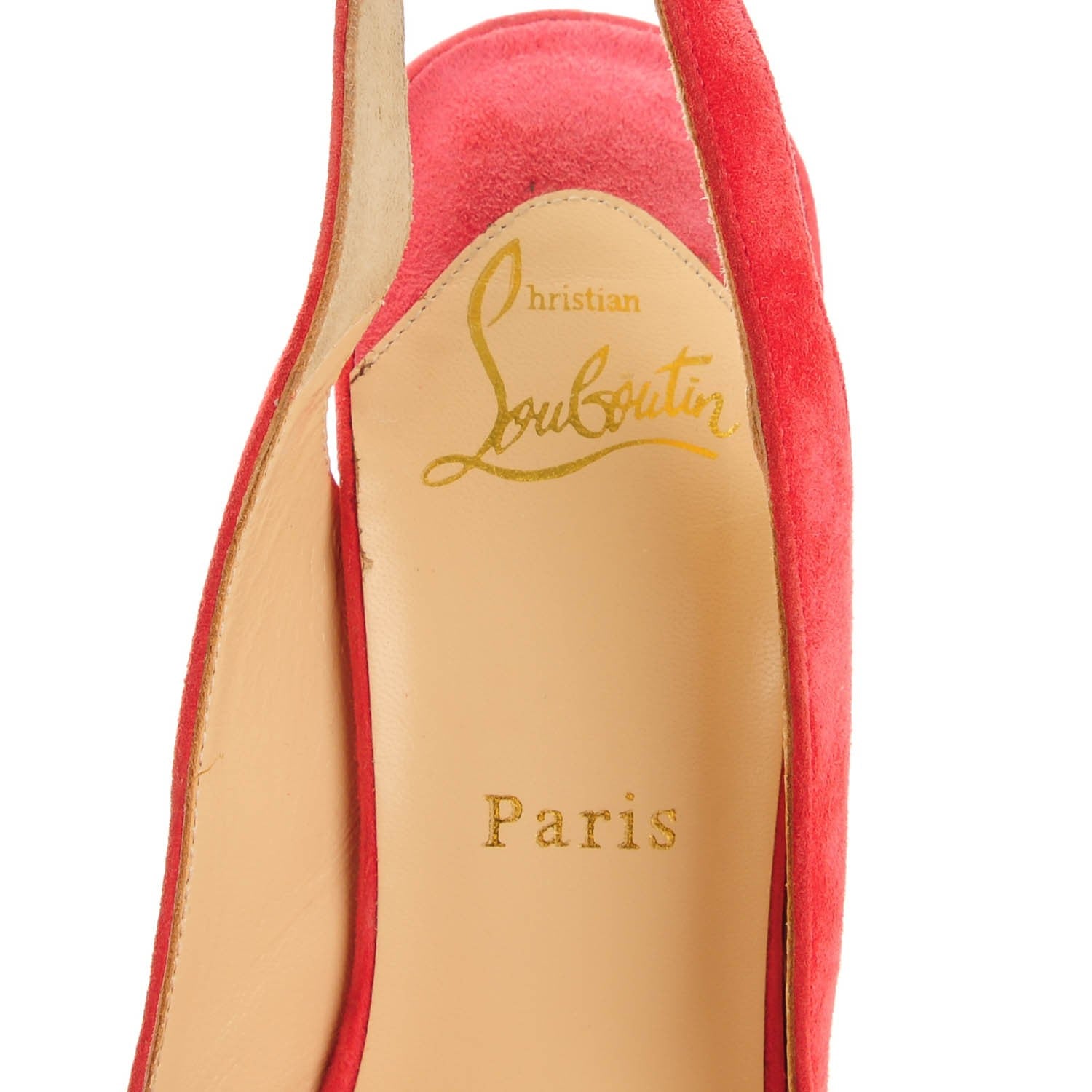 Christian Louboutin Veau Velours Miss Benin 160 Pumps 38.5 Rose Paris 7 of 8