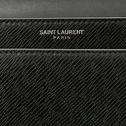Saint Laurent Coated Bark Calfskin Medium Monogram Sunset Black 6 of 8