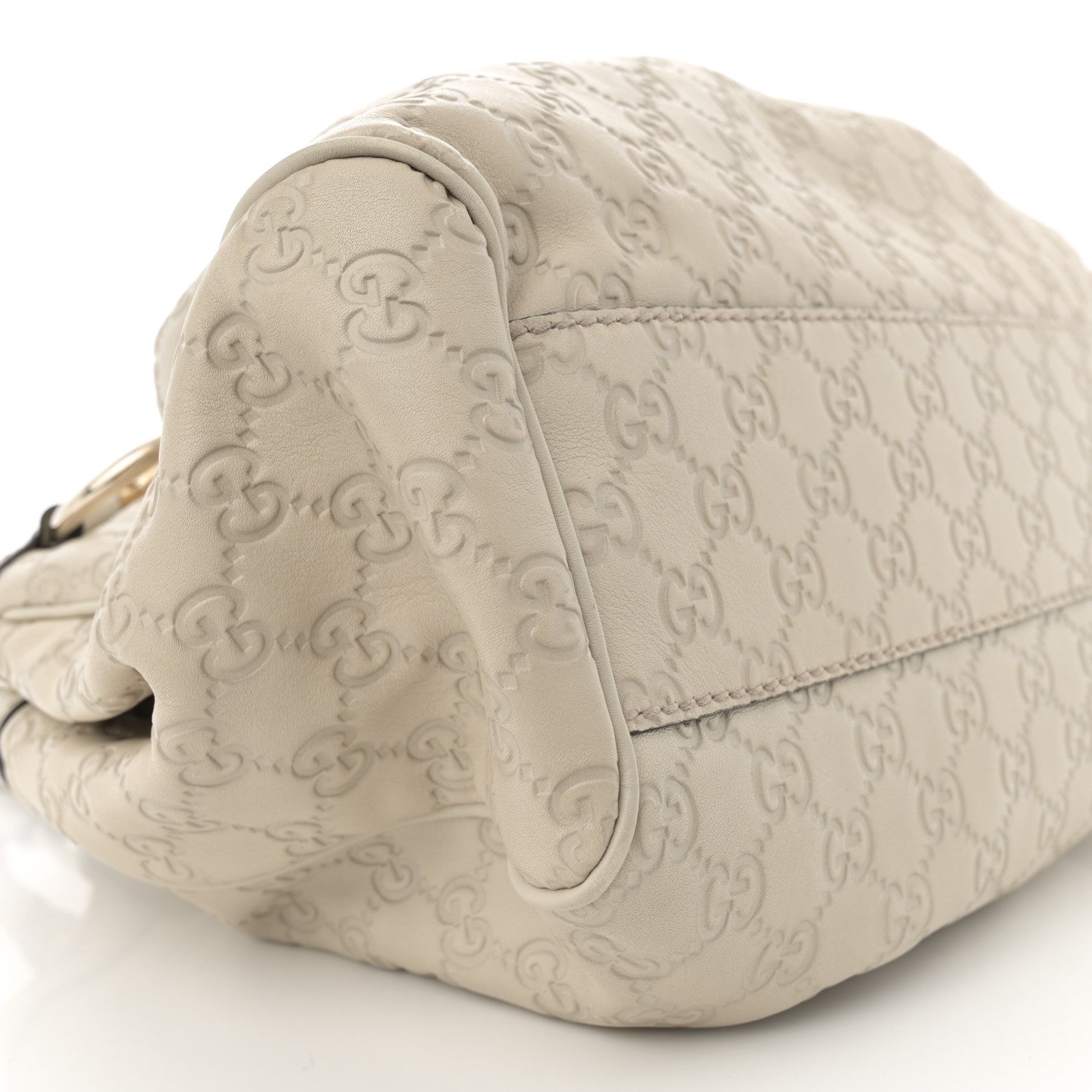 Gucci Guccissima Medium Sukey Tote Mystic White 9 of 12