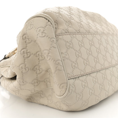 Gucci Guccissima Medium Sukey Tote Mystic White 9 of 12