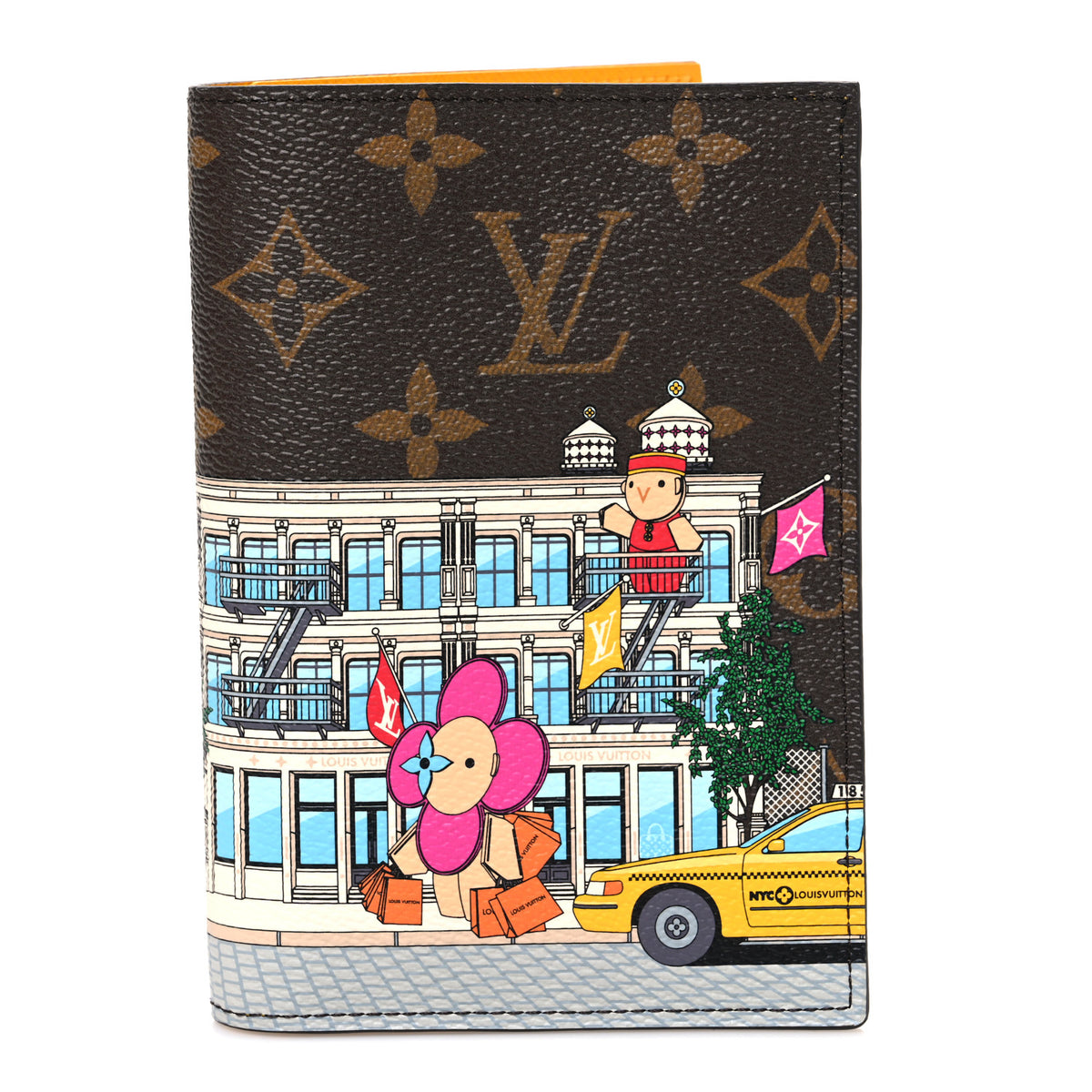 Monogram 2022 Christmas Animation New York Soho Passport Cover Yellow