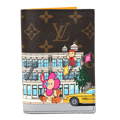 Louis Vuitton Monogram 2022 Christmas Animation New York Soho Passport Cover Yellow 1 of 7