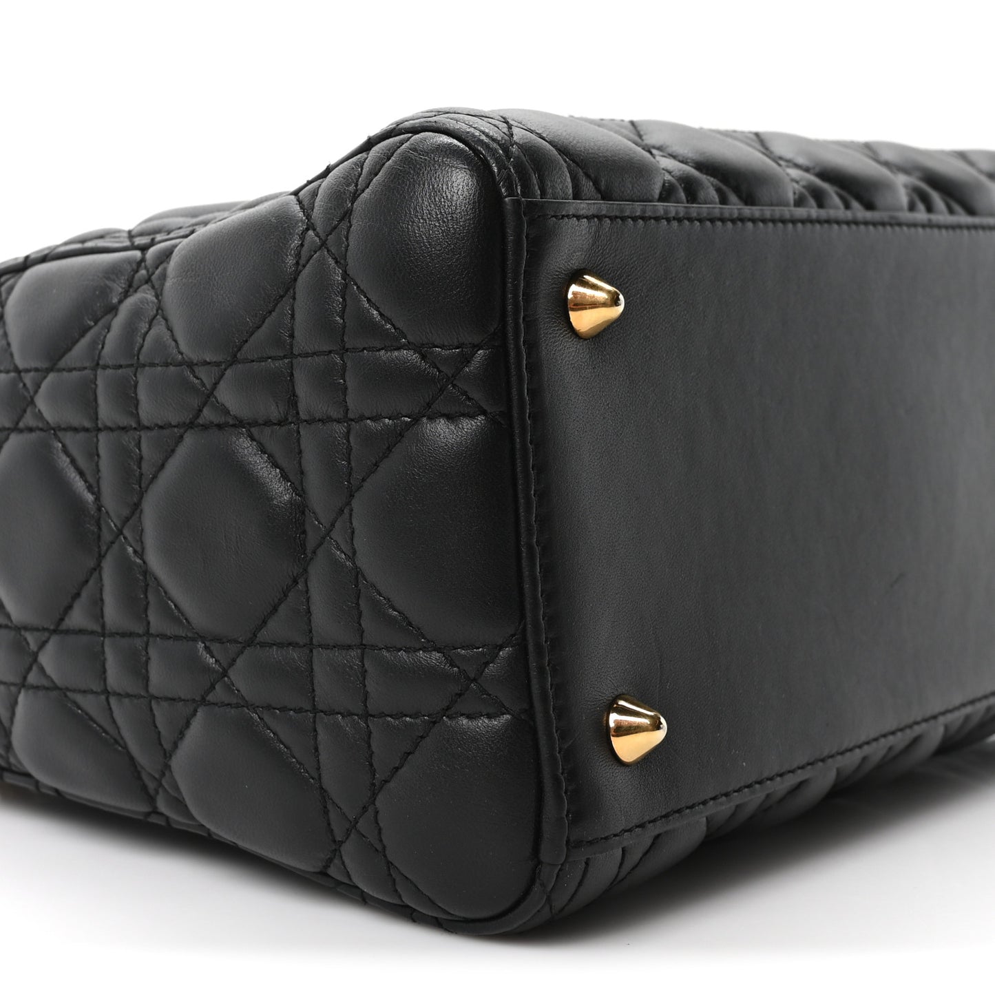 Lambskin Cannage Medium Lady Dior Black