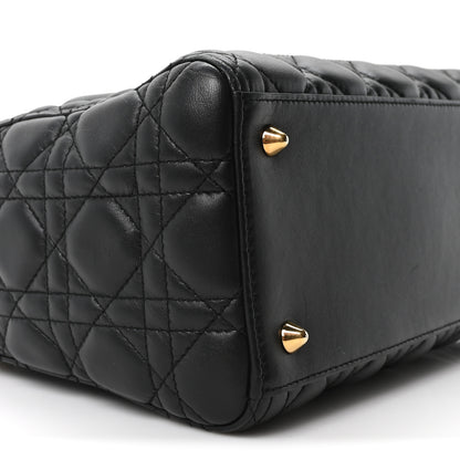 Christian Dior Lambskin Cannage Medium Lady Dior Black 8 of 9