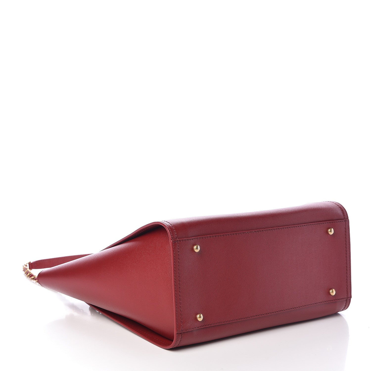 Chanel Caviar Small Studded Deauville Tote Red 4 of 10