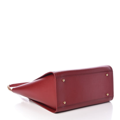 Chanel Caviar Small Studded Deauville Tote Red 4 of 10
