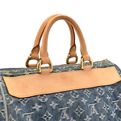 Louis Vuitton Monogram Denim Neo Speedy Blue 12 of 13