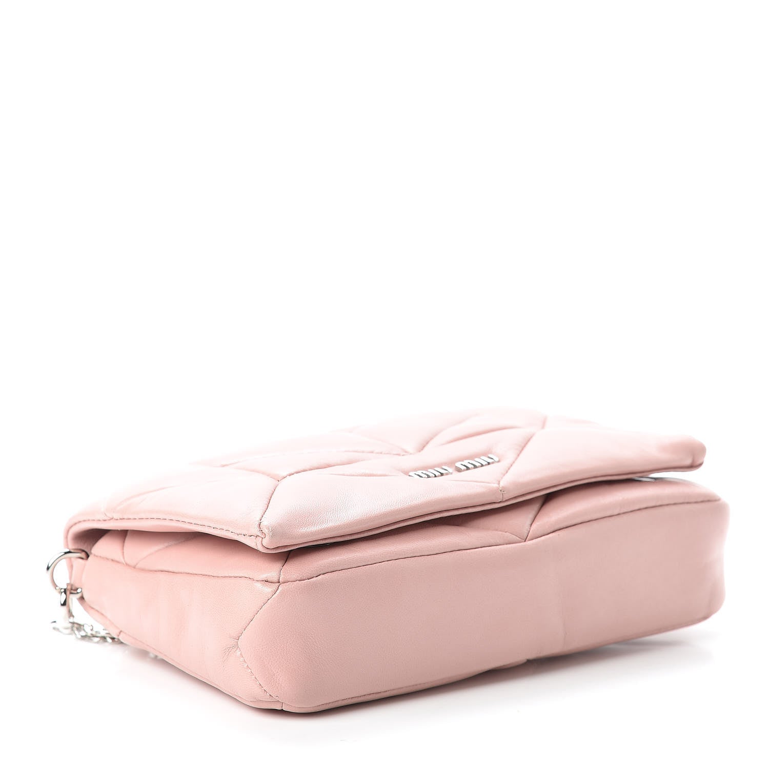 Miu Miu Nappa Patch Pearl Shoulder Bag Orchidea 4 of 9
