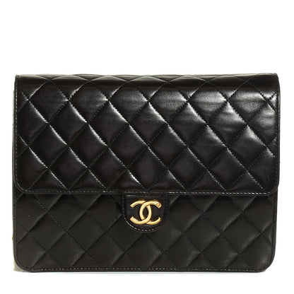 Chanel Lambskin Quilted Small Single Flap Black 1 of 10