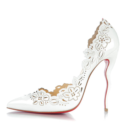 Christian Louboutin Patent Beloved 100 Pumps 42 White 1 of 8