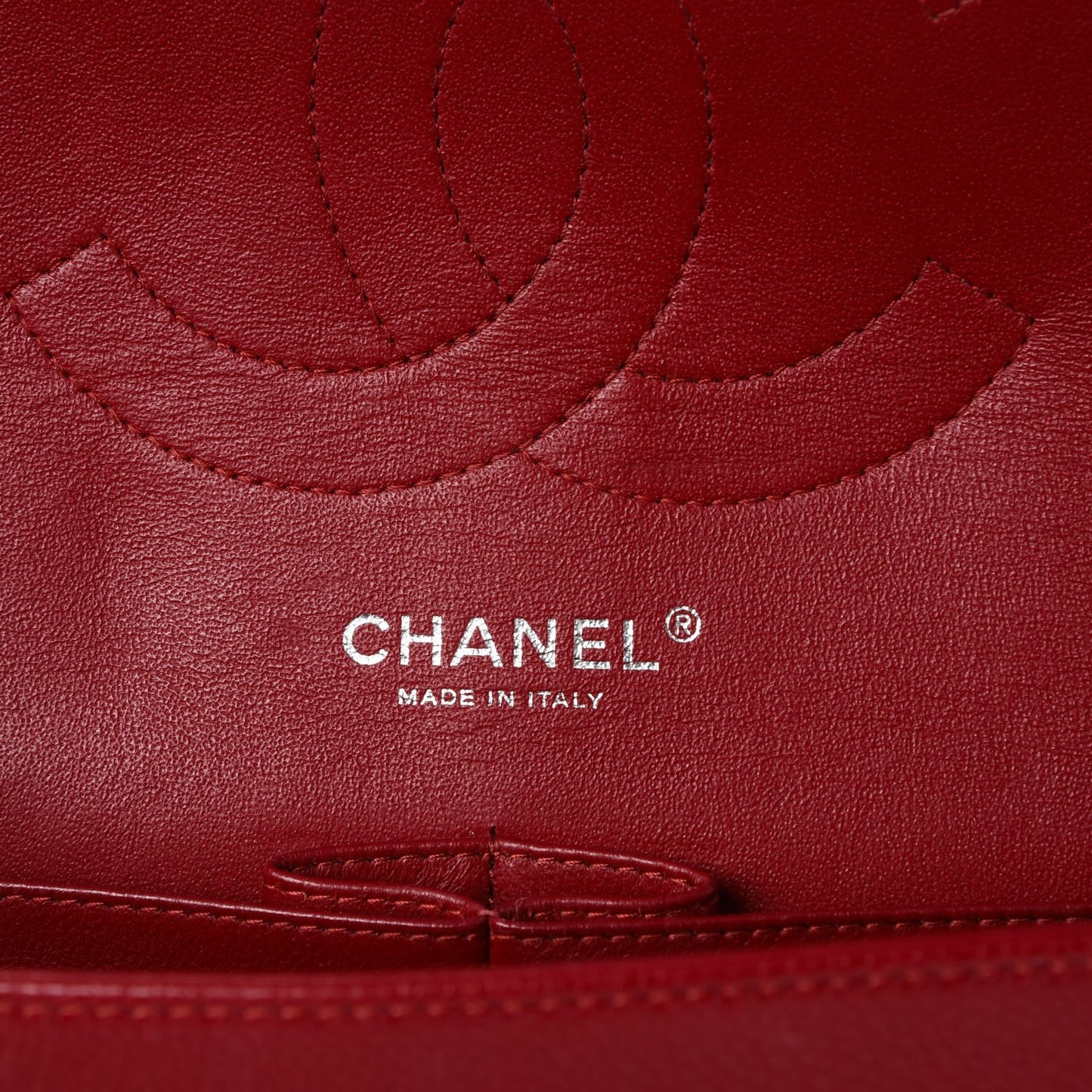 Caviar Quilted Jumbo Double Flap Red