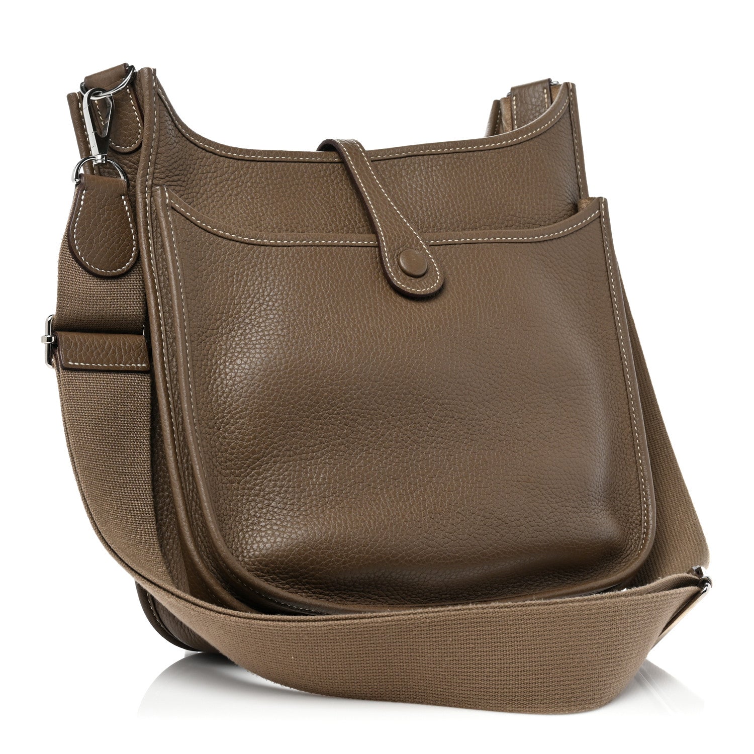 Hermes Taurillon Clemence Evelyne III PM Etoupe 4 of 8