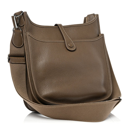 Hermes Taurillon Clemence Evelyne III PM Etoupe 4 of 8
