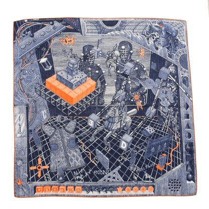 Hermes Cashmere Silk The Game Scarf 100 1 of 7
