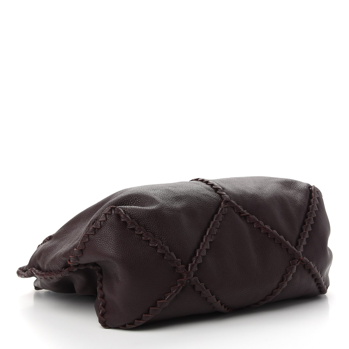 Cervo Deerskin Large Hobo Burgundy