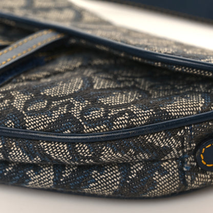 Christian Dior Monogram Saddle Bag Blue 9 of 12