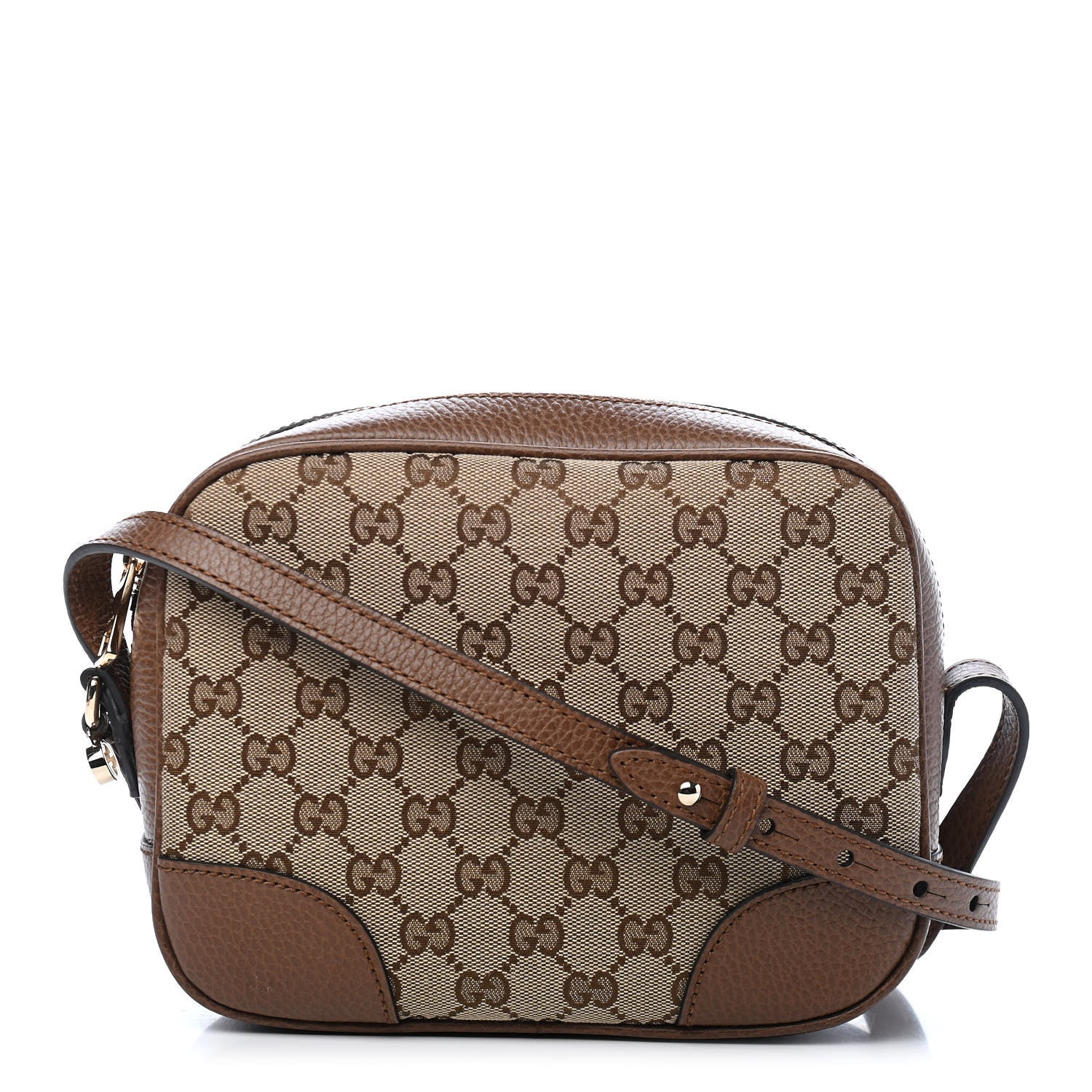 Gucci Monogram Mini Bree Messenger Bag Beige Tabacco 1 of 9