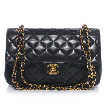 Chanel Lambskin Quilted Small Double Flap Black 1 of 8