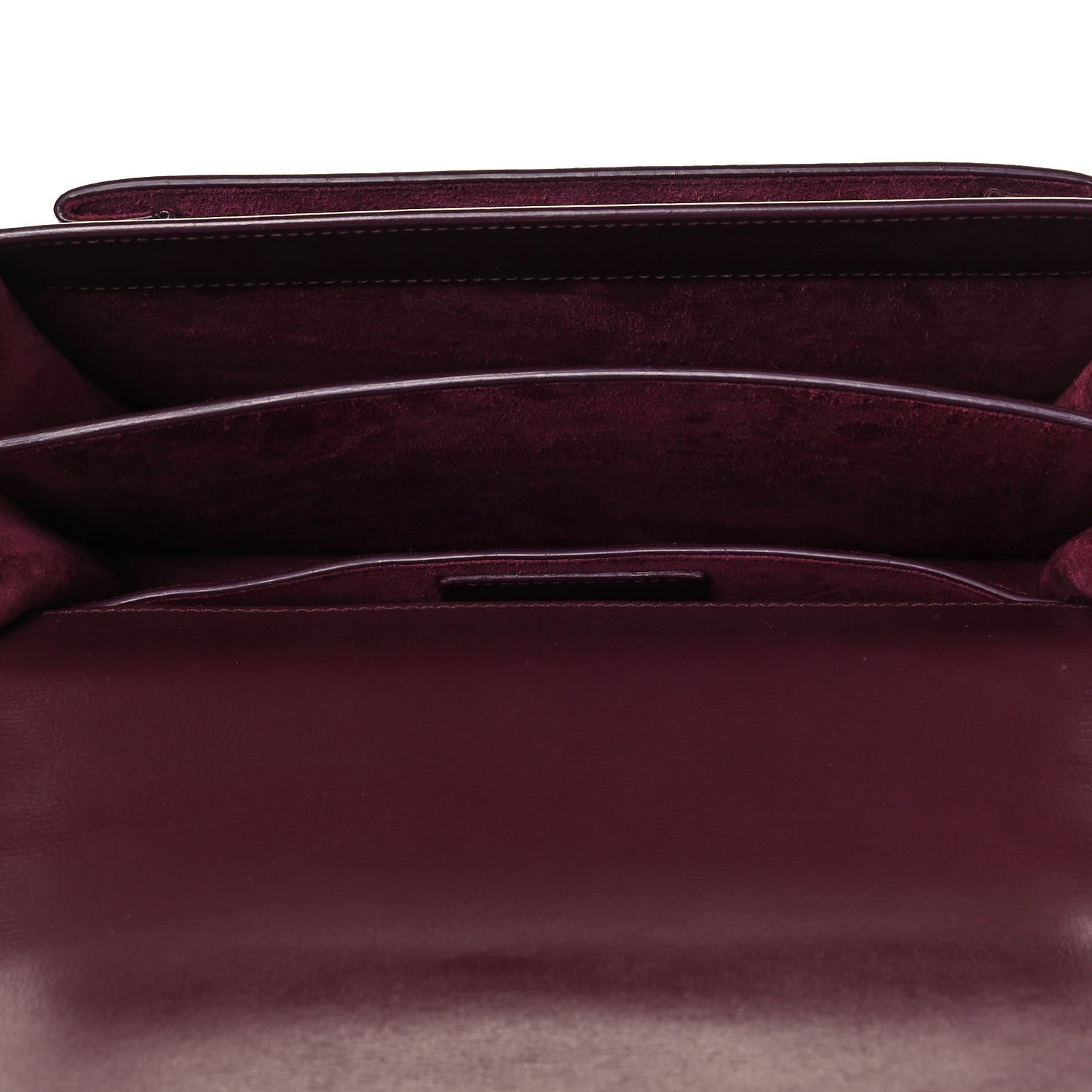 Saint Laurent Calfskin Medium Monogram Sunset Bordeaux 5 of 12