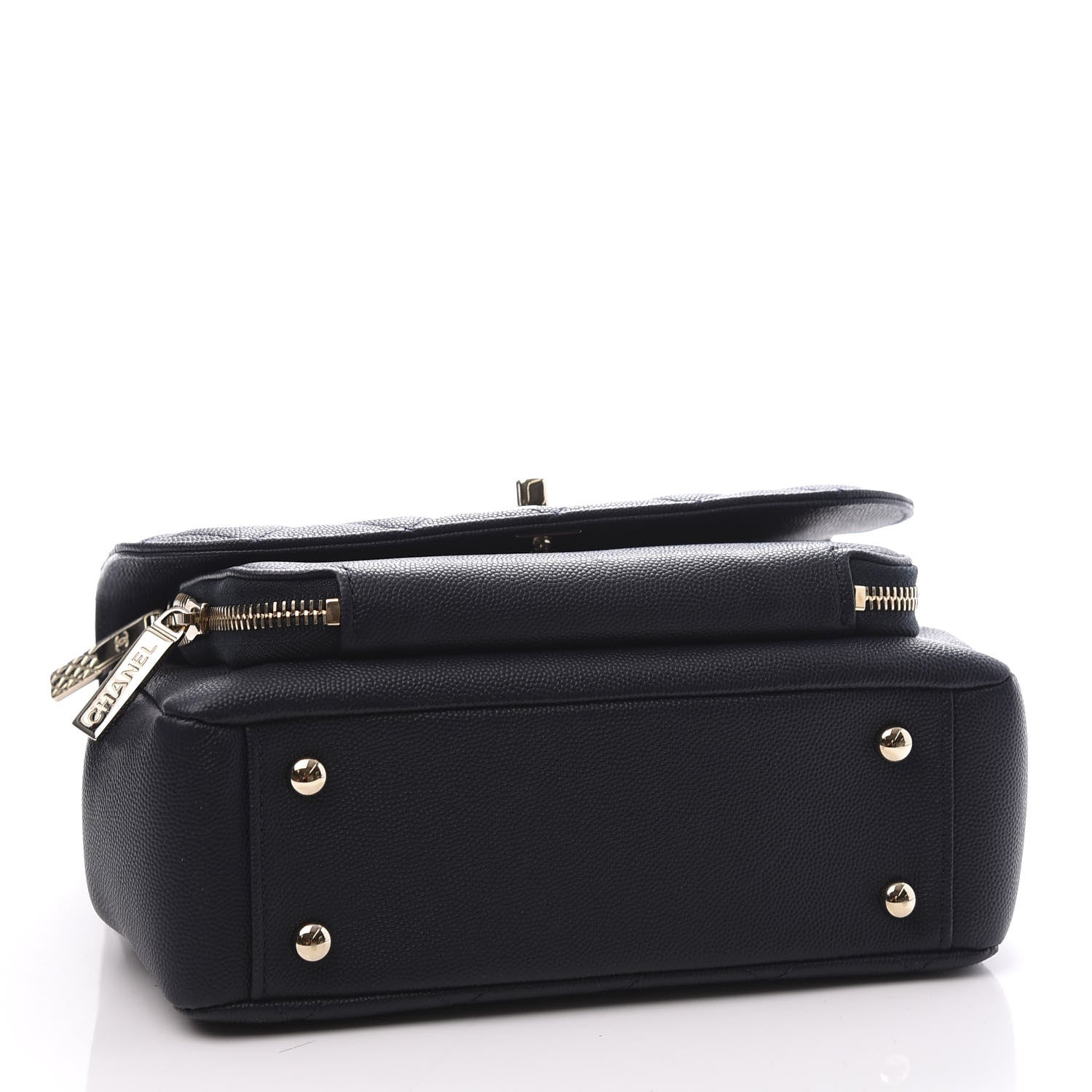 Chanel Caviar Quilted Small Business Affinity Flap Navy 3 of 10