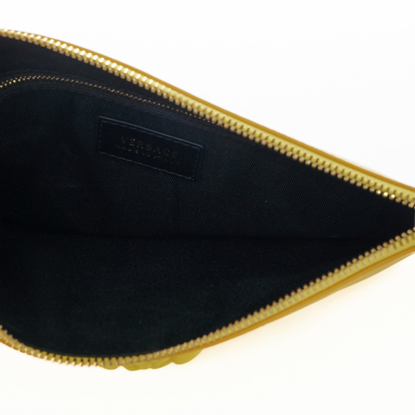 Saffiano Palazzo Wristlet Pouch Yellow