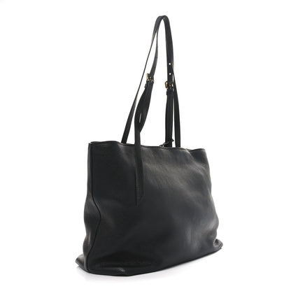 Prada Vitello Daino Pocket Shopping Tote Black 3 of 9