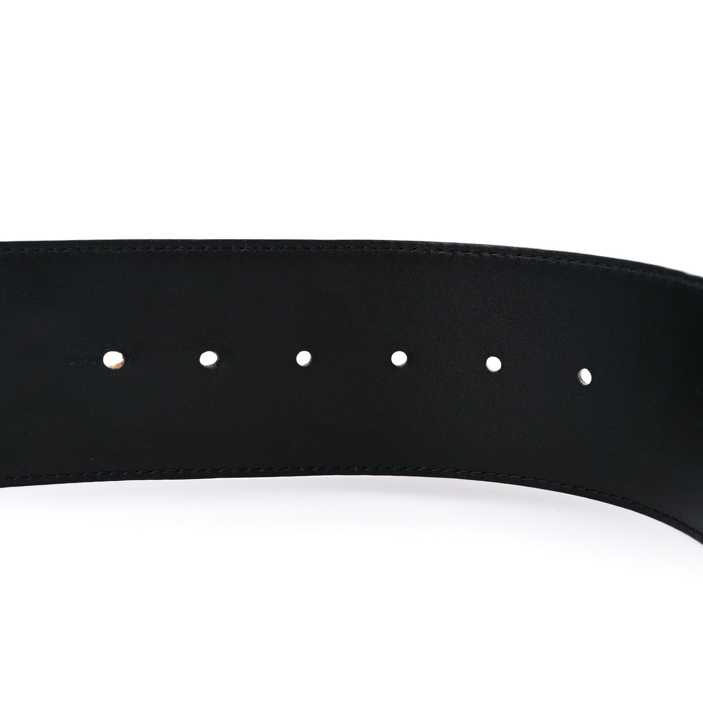 Calfskin LV Initiales Clous Belt 75 30 Black Gold