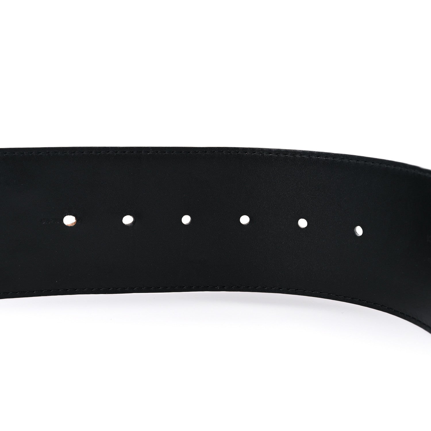 Louis Vuitton Calfskin LV Initiales Clous Belt 75 30 Black Gold 4 of 6