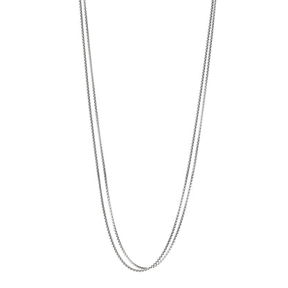 David Yurman Sterling Silver 14K Yellow Gold 2.7mm Box Chain Necklace 72" 1 of 4