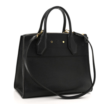Louis Vuitton Taurillon City Steamer PM Black 3 of 10