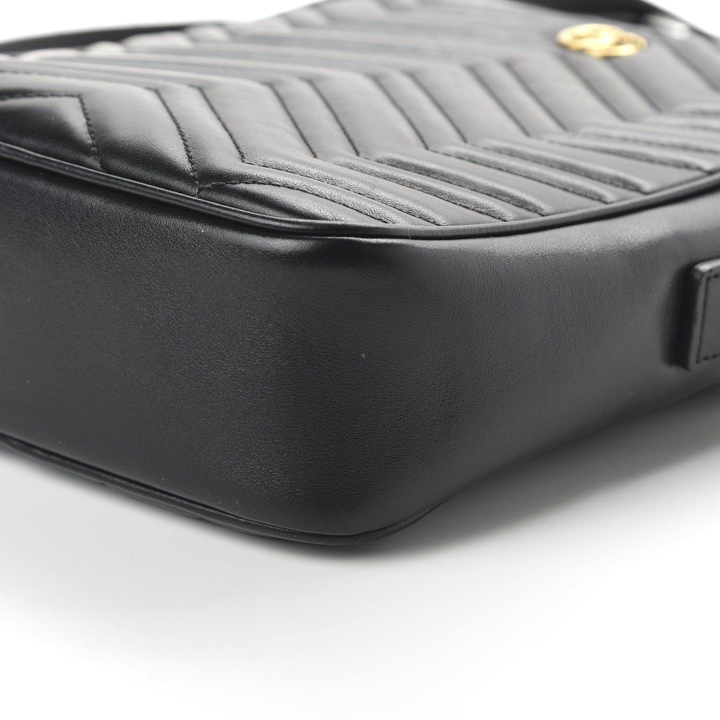 Calfskin Matelasse GG Marmont Travel Bag Black