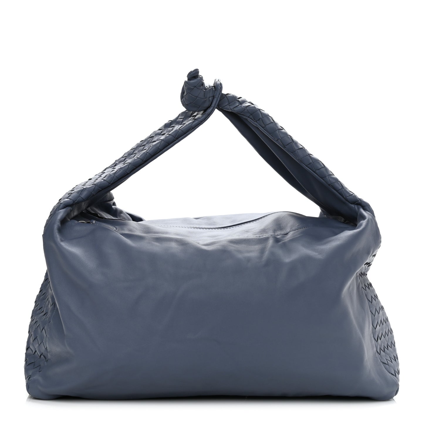 Nappa Intrecciato Large Knot Hobo Krim