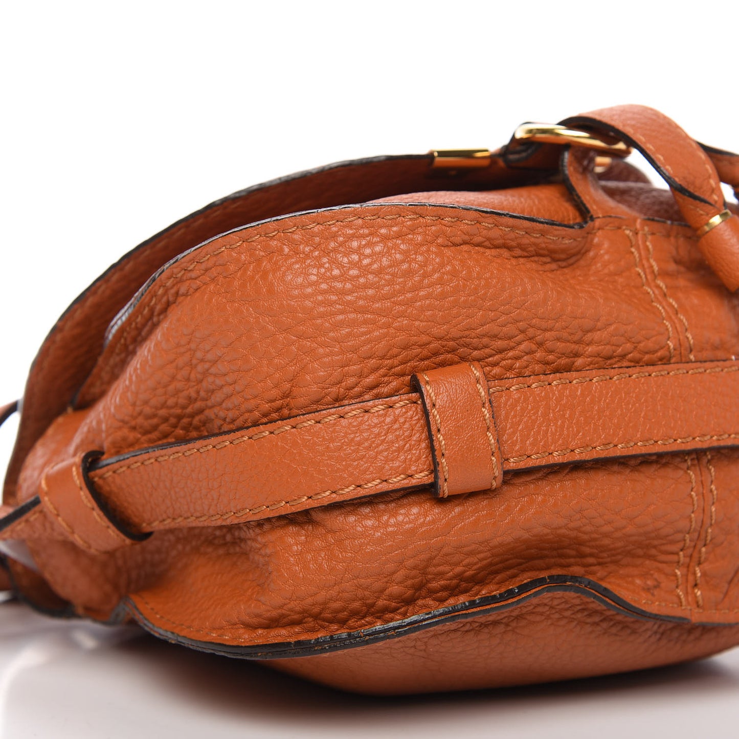 Calfskin Mini Marcie Round Crossbody Bag Tan