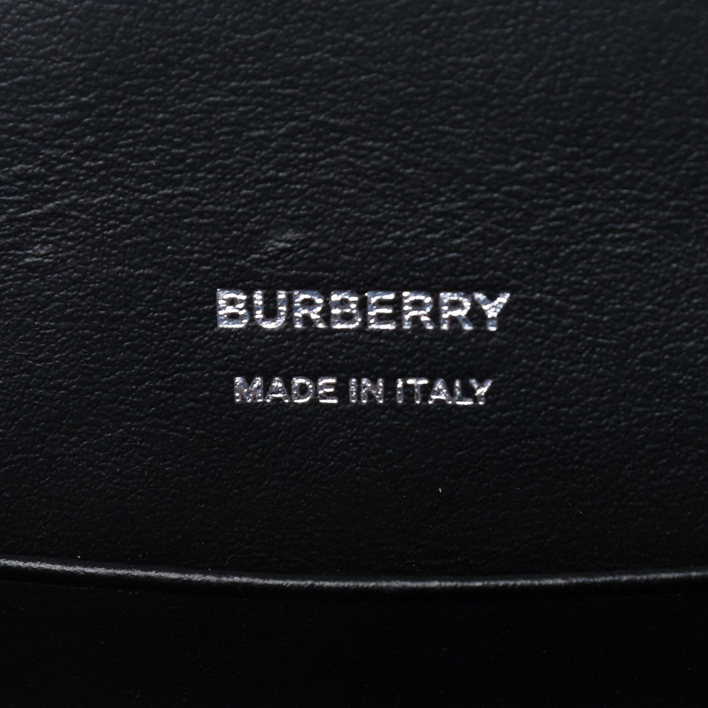Calfskin Embossed Monogram TB Robin Bag Black