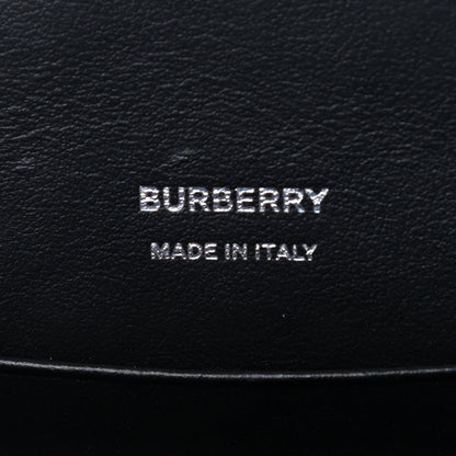 Burberry Calfskin Embossed Monogram TB Robin Bag Black 6 of 8