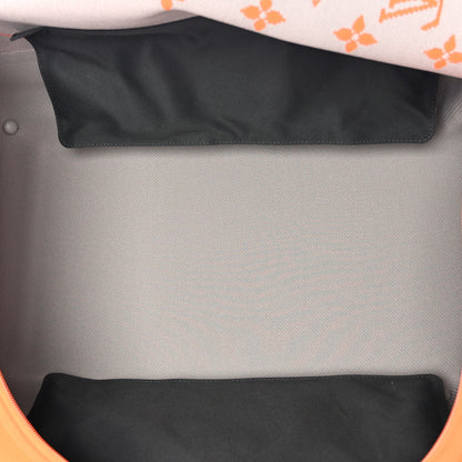 Louis Vuitton Knit Monogram Horizon Soft Duffle 55 Orange 6 of 13