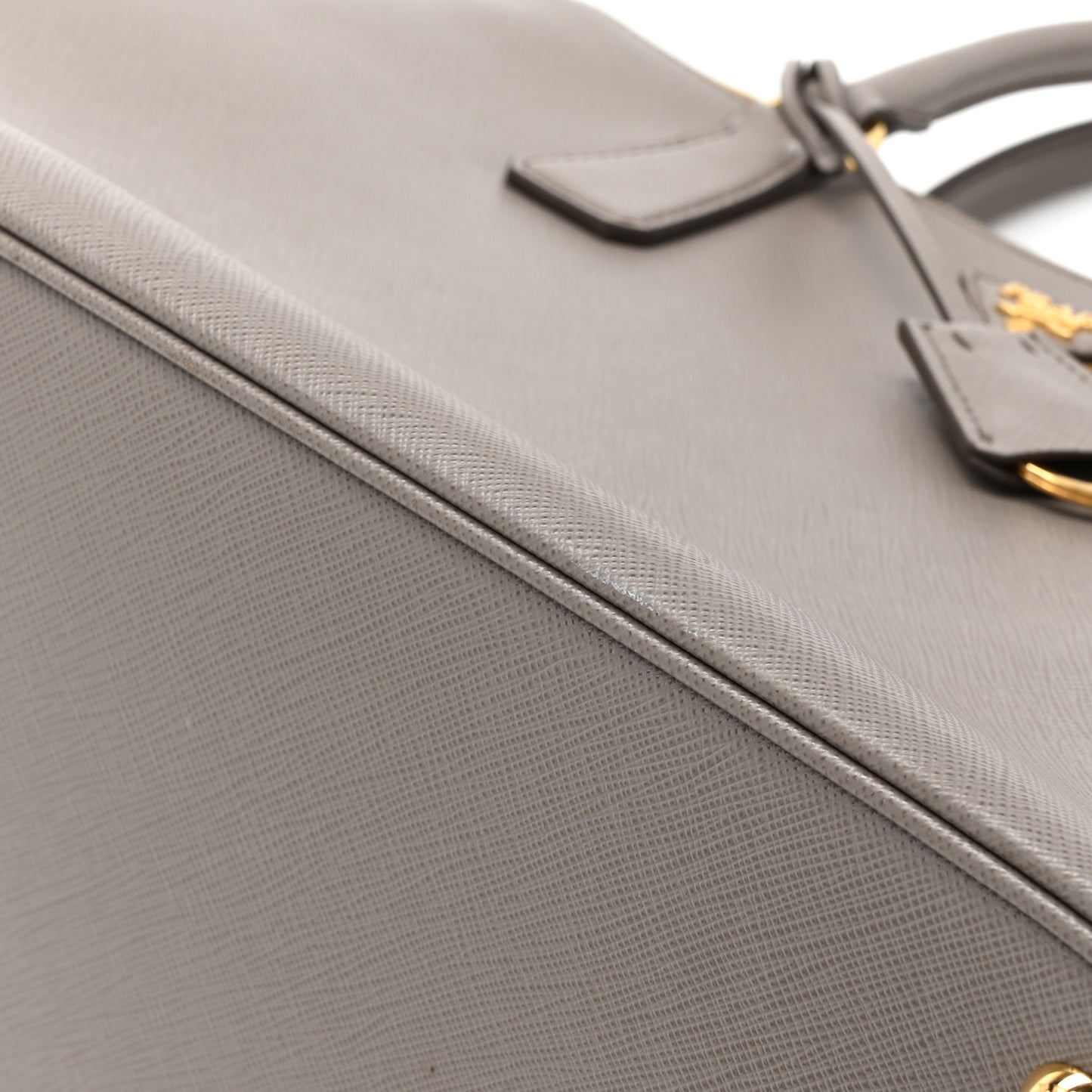Saffiano Medium Galleria Double Zip Tote  Argilla