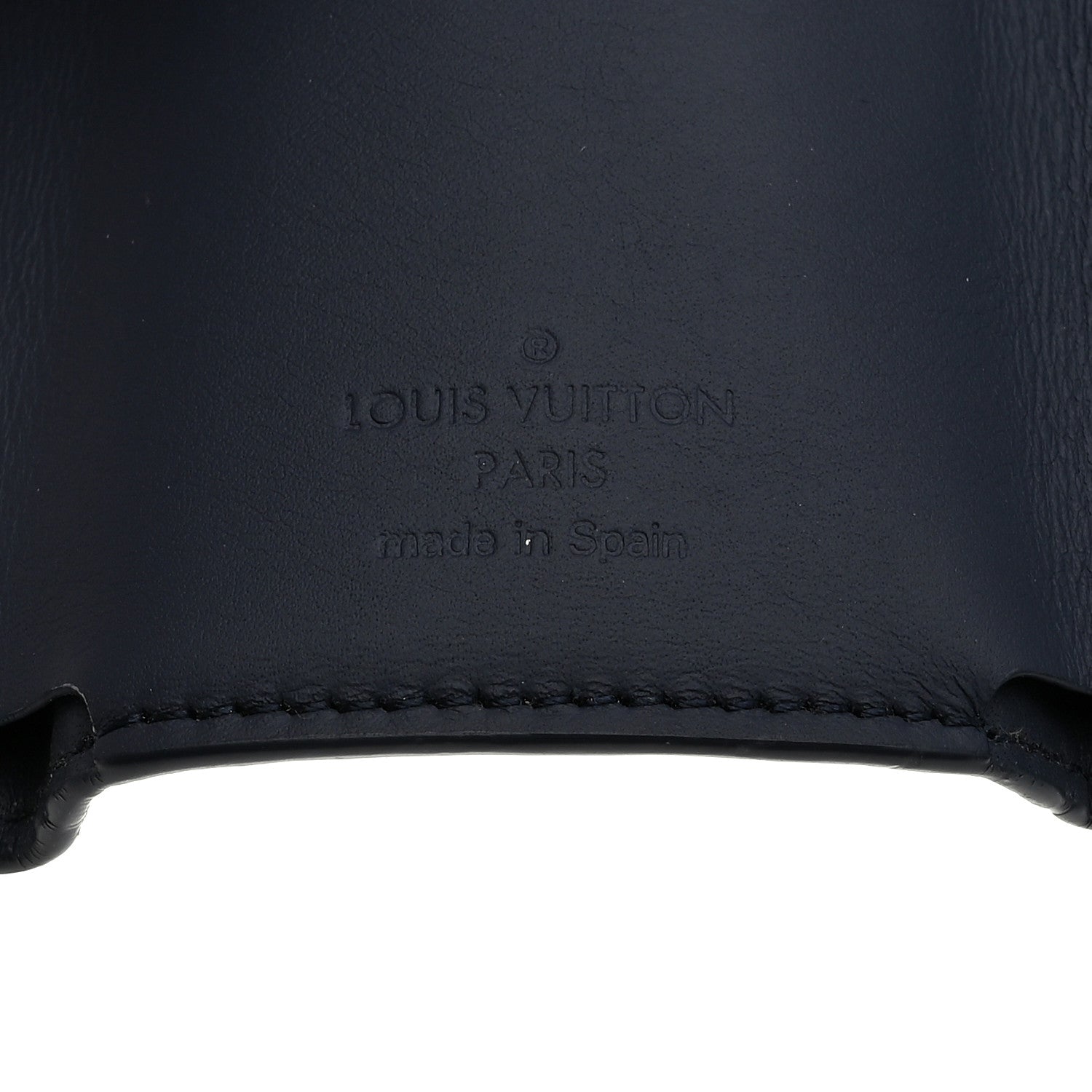 Louis Vuitton Calfskin Monogram Shadow Discovery Compact Wallet Navy 6 of 6