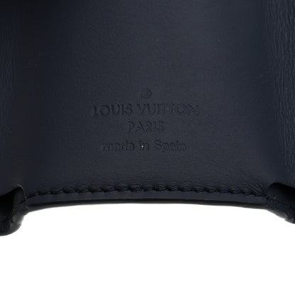 Louis Vuitton Calfskin Monogram Shadow Discovery Compact Wallet Navy 6 of 6