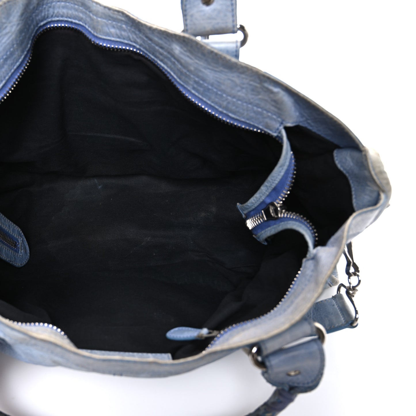 Agneau Giant 21 Silver Hardware Part Time Light Blue