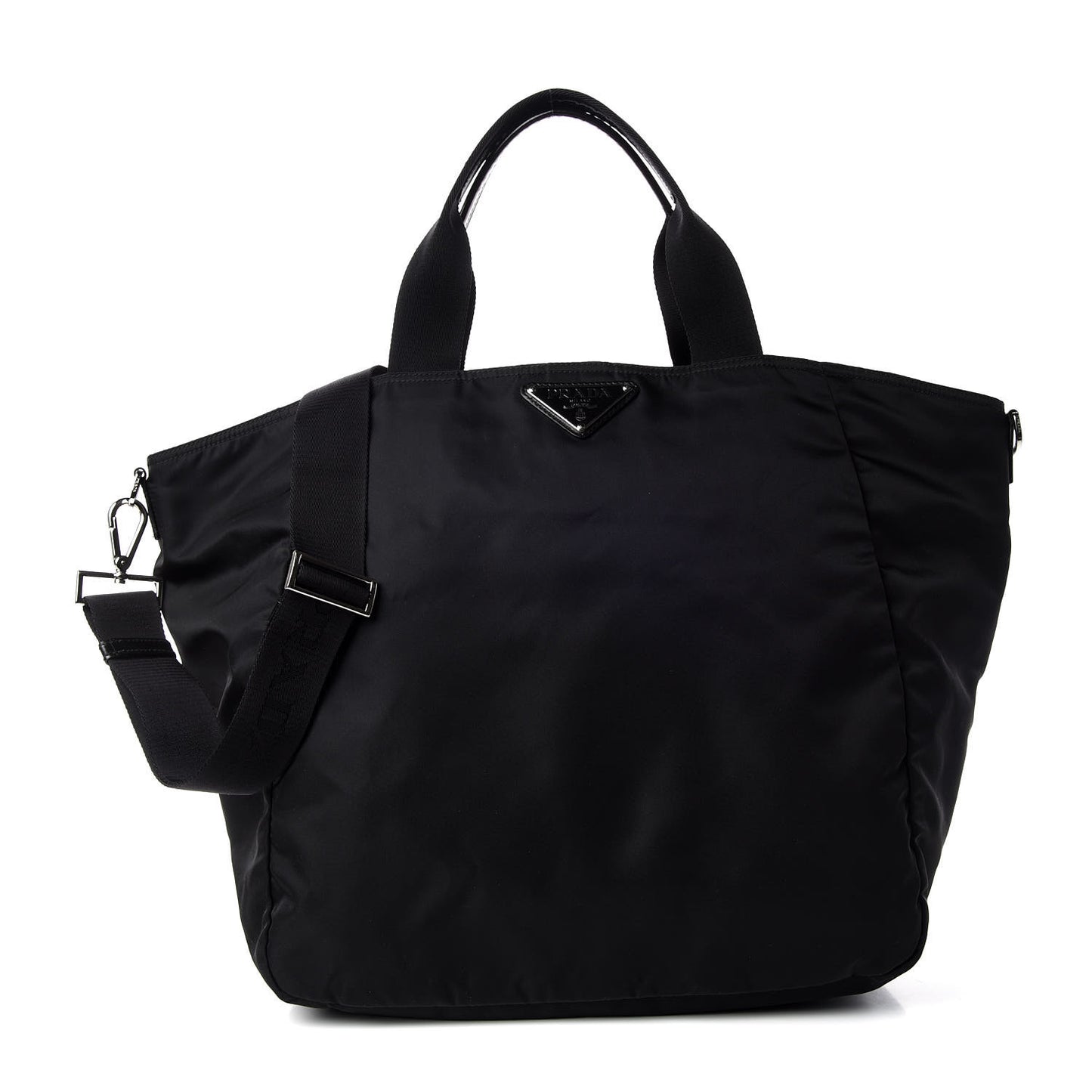 Nylon Vela Shopping Tote Black
