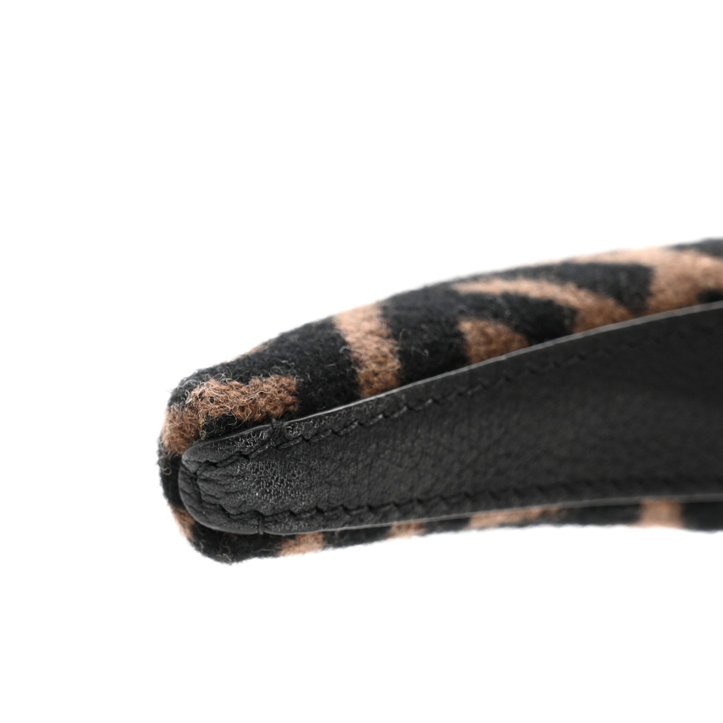 Wool Cashmere FF Logo Headband Tobacco