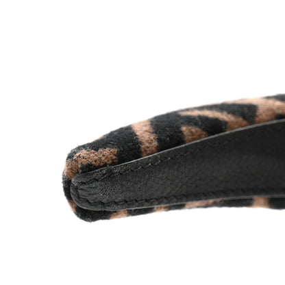 Fendi Wool Cashmere FF Logo Headband Tobacco 6 of 6