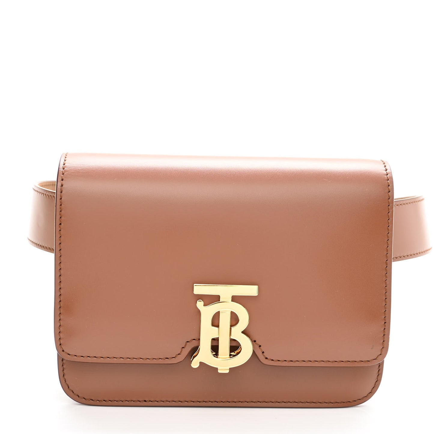 Calfskin TB Bum Bag Brown