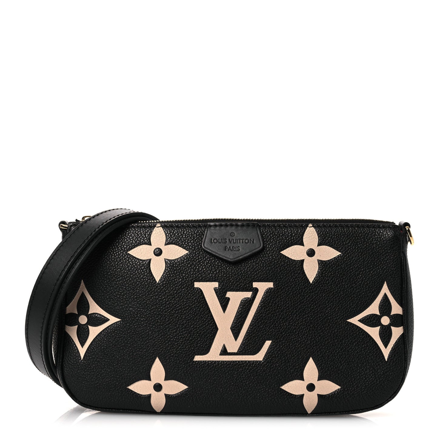 Empreinte Monogram Giant Multi Pochette Accessories Large Pochette Black Beige